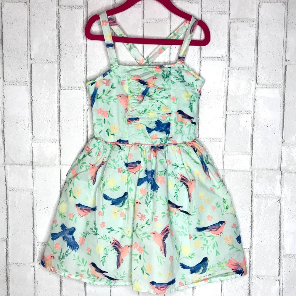 Cherokee teal/mint spring/summer dress sz s 6/6x